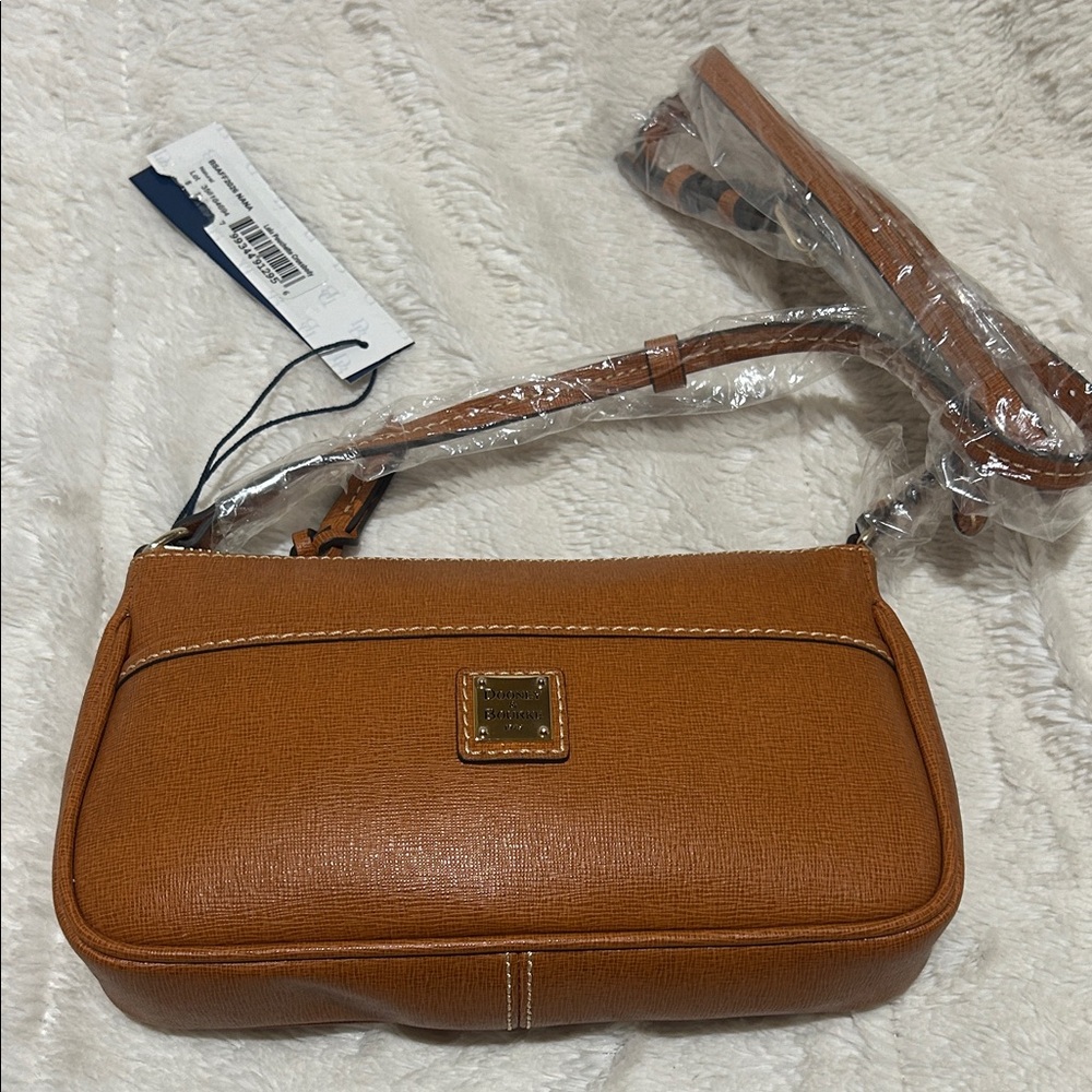Dooney & Bourke Tan Leather Shoulder Bag